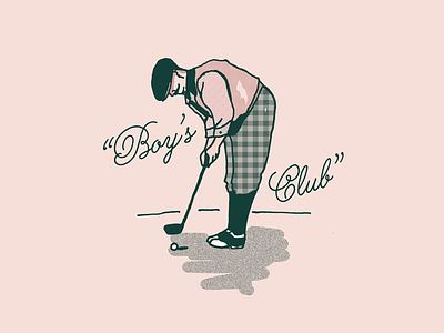 Saturdays are for the boys atlanta boys club gentlemen golf illustration