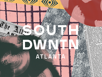 part of a dream project 3d atlanta branding colors custom type pattern south downtown typography