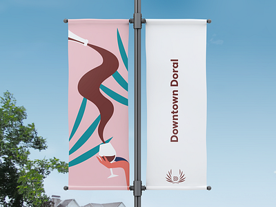 Brand for Downtown Doral in Miami brand refresh hands illustration interaction type