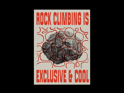 Promote world peace climbing crag club pattern poster rock