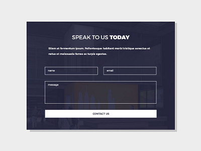 Contact Form Rebound contact form interface rebound ui user ux web website