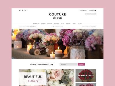 Flower shop web design