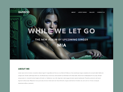 Female Artist Template artist icon icons music singer tech template ui user web website