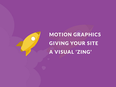 Motion Graphics Ad advert animation graphics motion purple rocket ship tech ui user ux visual