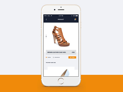 Product App app application colour design heel interface iphone shoe tech ui user ux