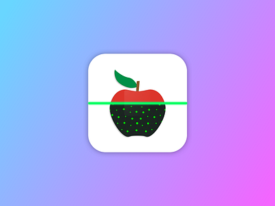 Food Scanner App Icon 005 app appicon apple branding dailyui005 icon illustration logo scaner ui uidesign vector