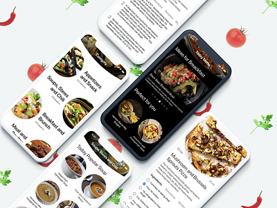Recipe app design cookbook recipe app