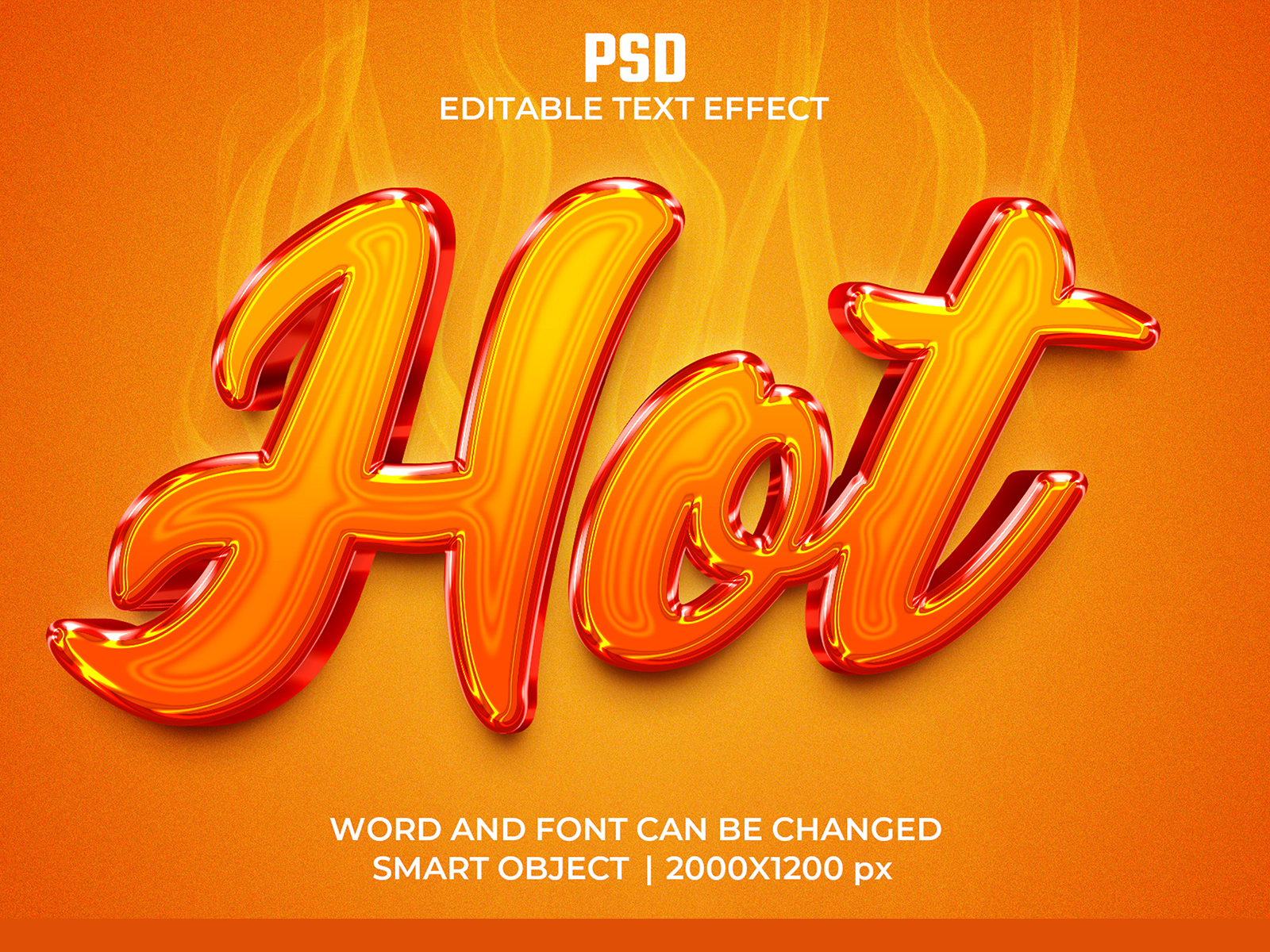 Hot 3d Editable Text Effect By Bdrobin On Dribbble