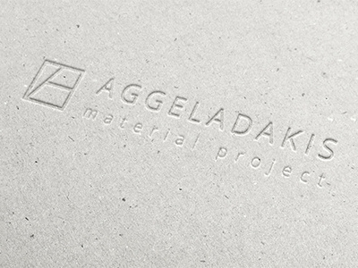 Aggeladakis | material concept identity print