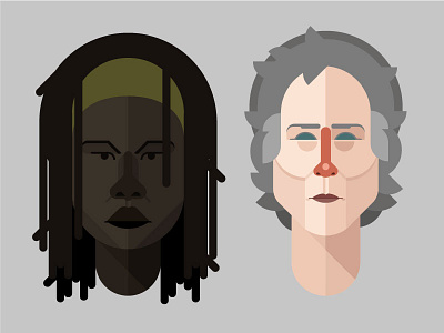 TWD actor carol character dead illustration michonne movie walking zombie