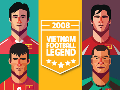 Vietnam Football Legend character design fooball illustration legend soccer vector vietnam