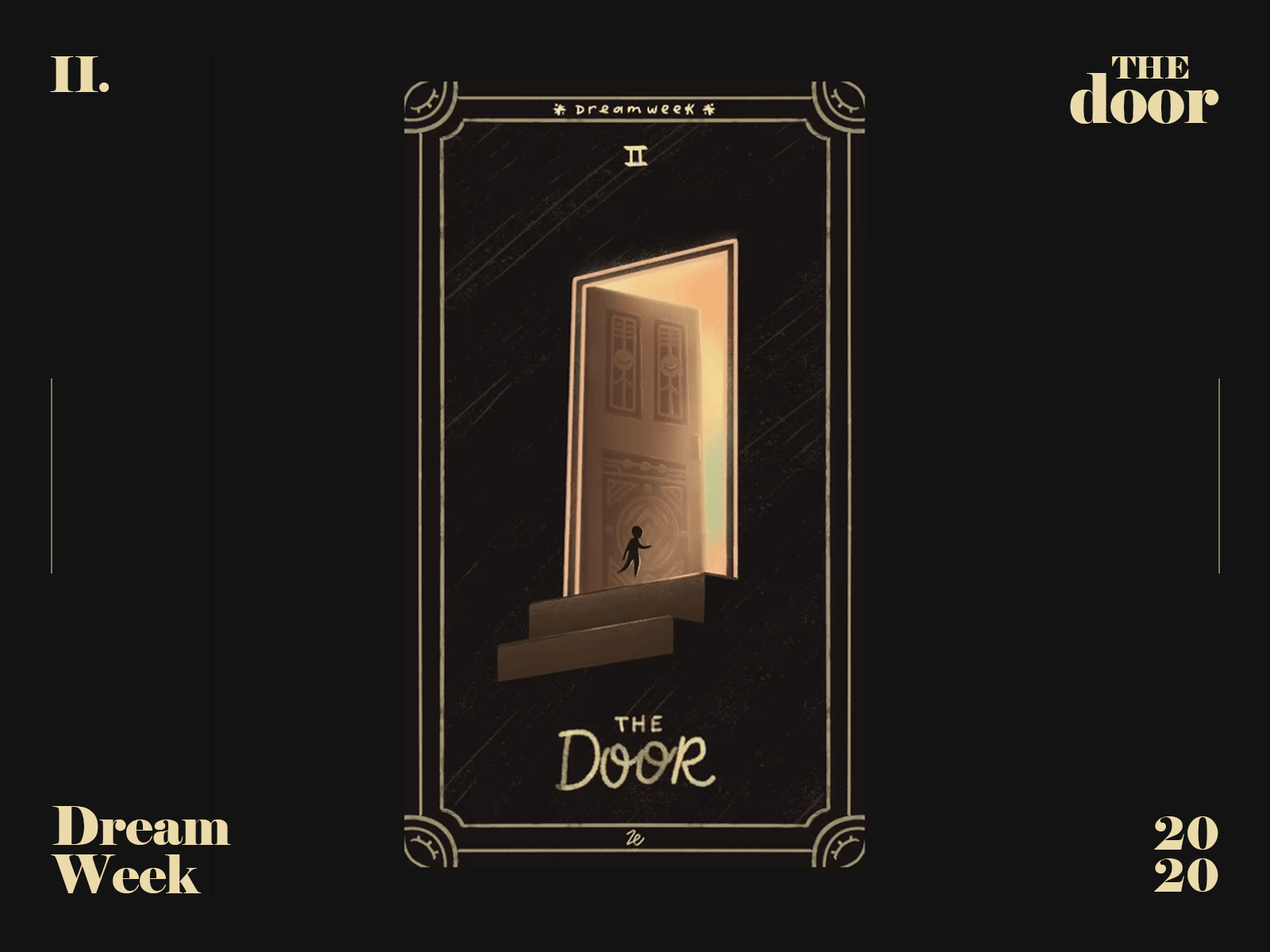 Dream Week 2020 - The Door animated art concept door dreams fantasy gif illustration new world procreate prompt tarot