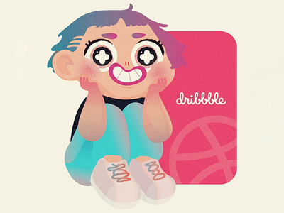 Hello! colorful cute debut giddy happy illustration kid