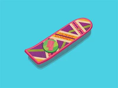 Hover board backtothefuture board digitalart digitalpainting illustration photoshop skateboard