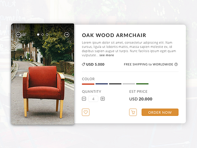Simple Online Shop for Furniture e commerce furniture online shop ui ux web