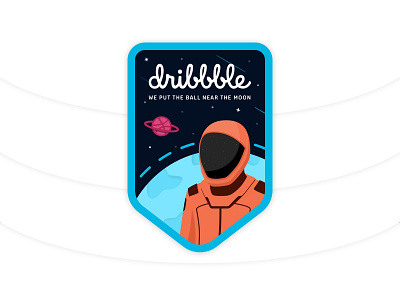 Dribbble Space Team astronaut dribbble warmup illustration mission planet spaceship