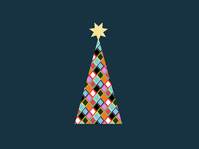 crochet Christmas tree design graphic design illustration ui vector