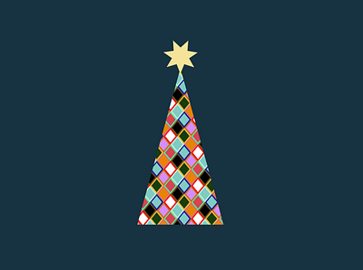 crochet Christmas tree design graphic design illustration ui vector