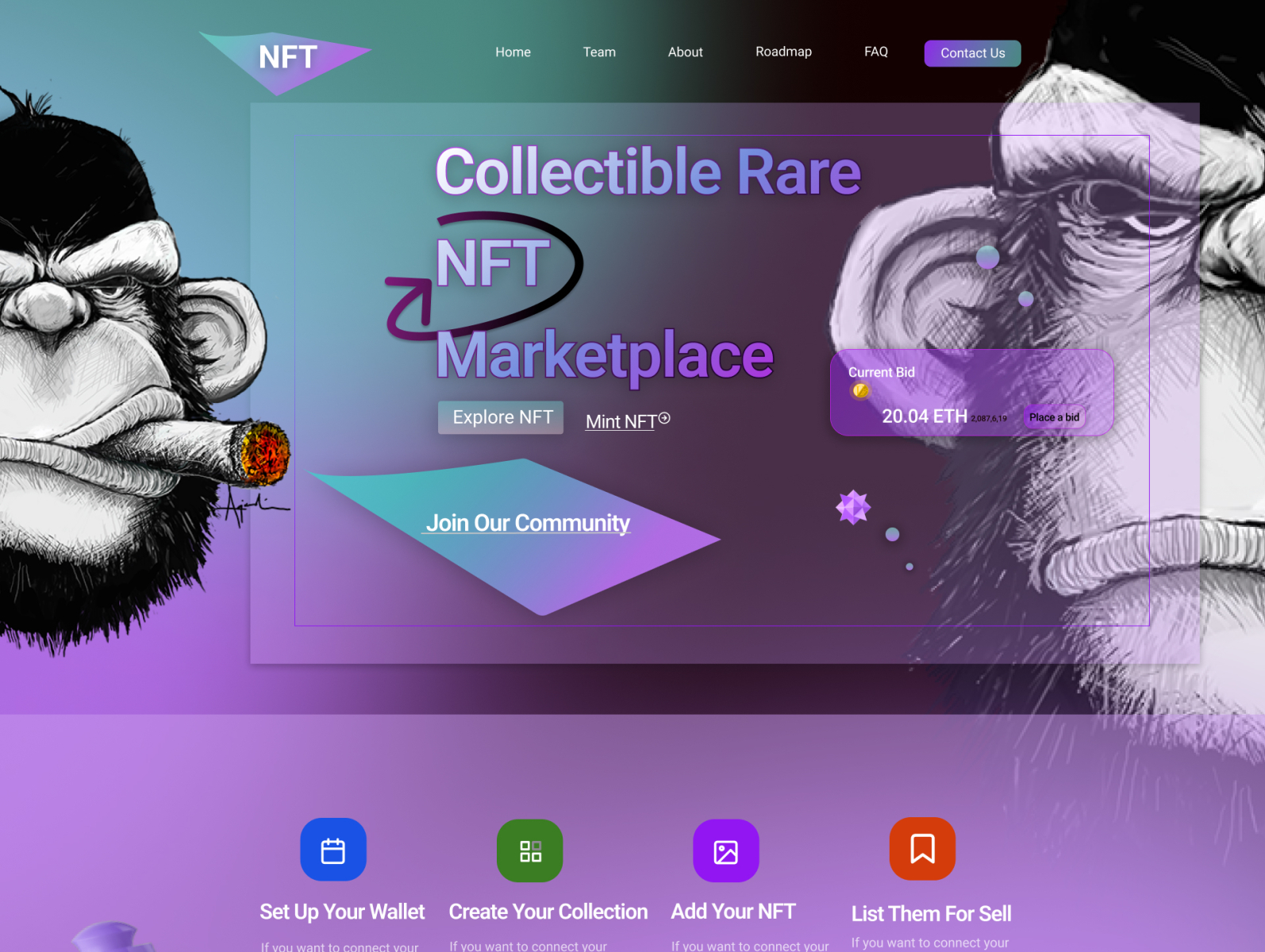 angry-monkey-landing-page-by-jenny-333-on-dribbble