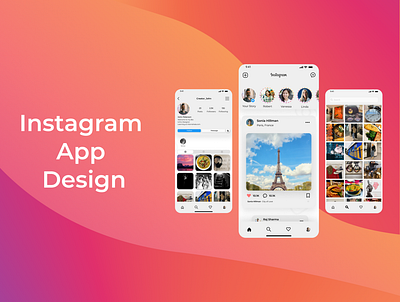 Instagram Revamp app branding design graphic design ui ux