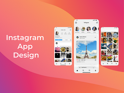 Instagram Revamp app branding design graphic design ui ux