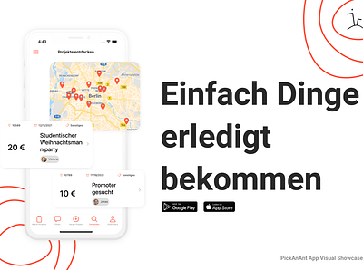 PickAnAnt official App showcase app branding graphic design ui