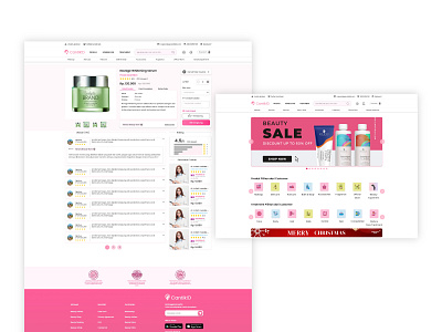 Beauty Product Marketplace app design graphic design ui ux website design