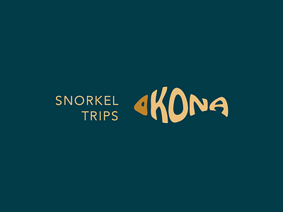 The fish and the name merged into one. Snorkeling is not complet design illustration logo