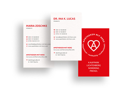 APOTHEKEN MIT HERZ branding business card design graphic design illustration logo typography vec vector