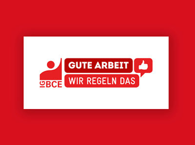 IG BCE • GUTE ARBEIT branding design graphic design illustration logo typography vec vector