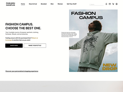 Fashion Campus Thrift Website
