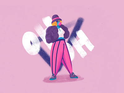 Oh Oh! clothes fashion graphic design hiphop icp illustration person rap woman woman illustration