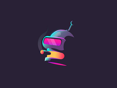 I Am Retro - Bender 80s avatar bender cigar fanart futurama gradient neon retro robot