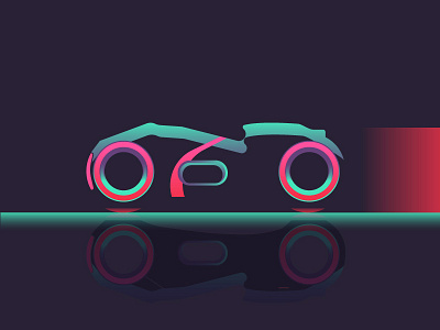 Tron Motorcycle game gradient motorcycle neon players tron