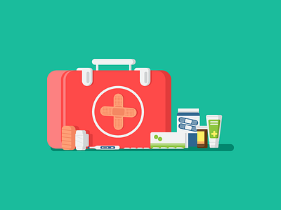 First Aid design first aid flat graphicdesign illustration medical simple