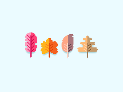 Face Of Autumn autumn cold colorful graphic design illustration leaves rainy tree winter