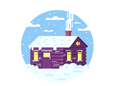 Snowy Cabin