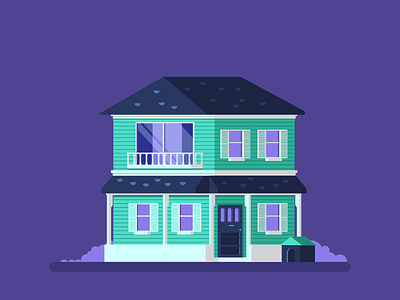 House Test #1 doghouse graphicdesign house illustration porch windows