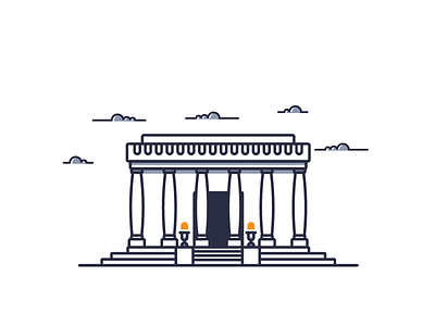 Lincoln Memorial by Razvan Vezeteu on Dribbble