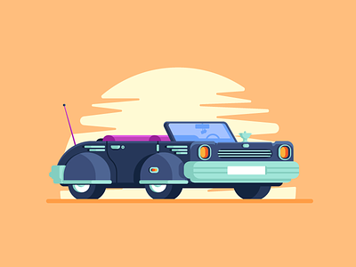 Car Test #1 awesome brazil car graphic design illustration simple sunrise sunset tire wheel
