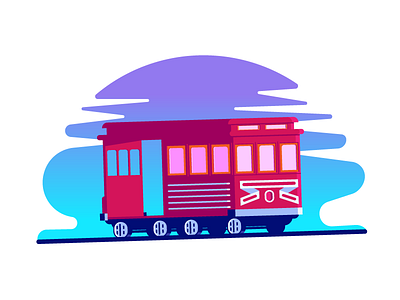 Cable Car cable car graphic design illustration public transportation rail san francisco transport