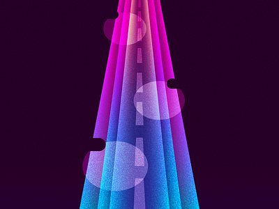 Road Of Life gradients graphic design illustration life road spotlights