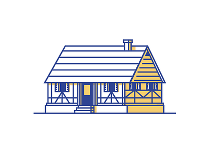 Bosnia & Herzegovina House chimney graphic design house icon illustration line minimal simple villa windows