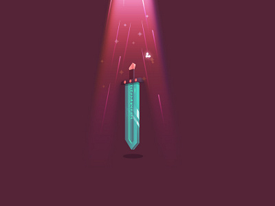 Floating Sword graphic design illustration ray spirit sword zelda