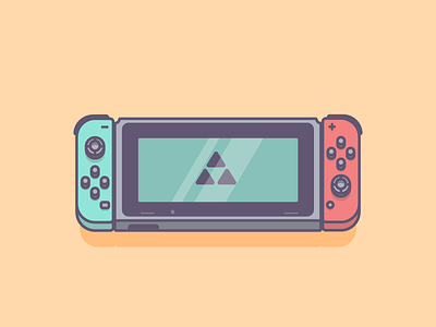Nintendo Switch console graphic design icon illustration nintendo play retro switch zelda