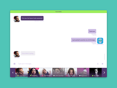 Chat system appdesign chat clean flat material design messenger modern simple uidesign uxdesign