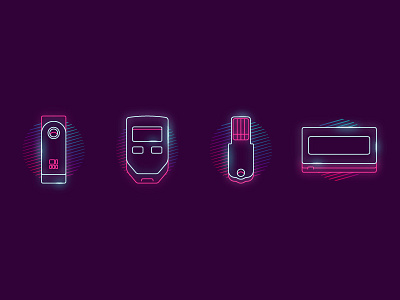 Neon Crypto Wallets