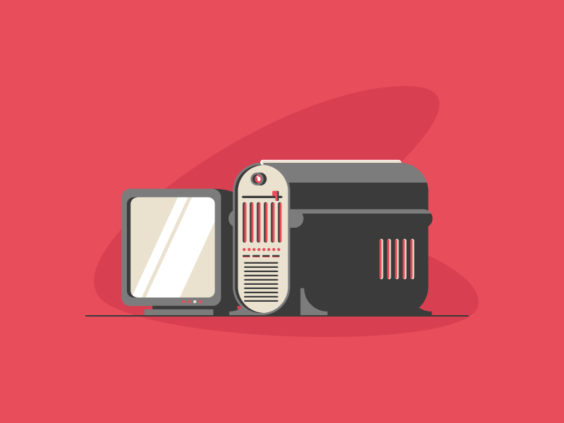 Retro Computer computer engine games graphic design illustration pc screen