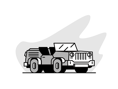 Army Car army car cool graphic design illustration jeep line stroke