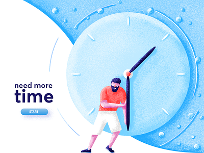 Need More Time beard clock graphic design illustration man need time shorts time